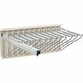 Interion By Global Industrial Interion Pivot Wall Mount Blueprint Storage Rack With 12 Hangers & 12 24in Hanging Clamps 298695